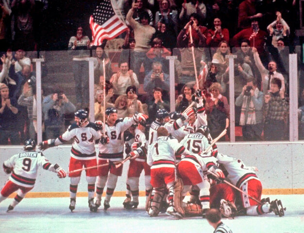 1980 Olympic Hockey game between the Soviet Union and the United States