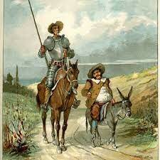 Don Quijote y Sancho panza emprenden su camino juntos.