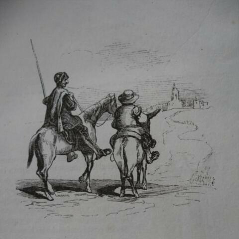 Sancho panza hacía el Toboso