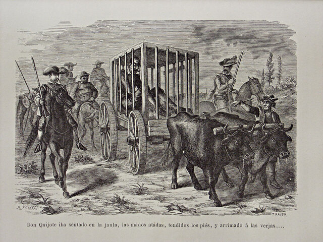 Don Quijote en la jaula