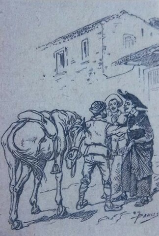 SANCHO PANZA INTENCIÓN DE ENTREGAR UNA CARTA