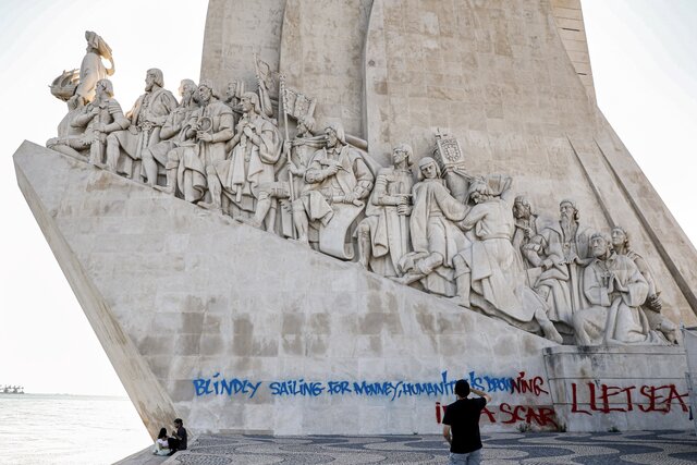 Padrão dos descobrimentos  Um alvo de vandalismo ainda sem suspeitos