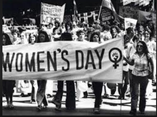 March International Women's Day in Petrograd