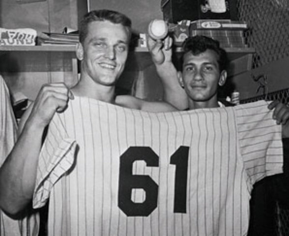 Roger Maris breaks Babe Ruth’s Single Season Home Run Record