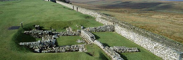 Hadrian's wall is built then abandoned 409 CE