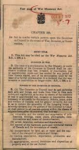 War Measures Act Part 2