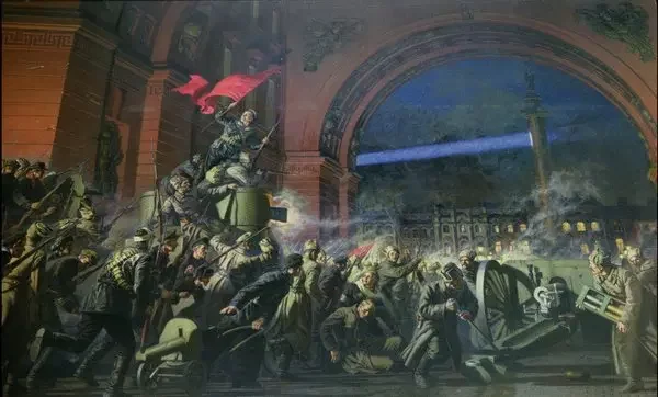 Bolsheviks overthrow the Provisional Government and took control