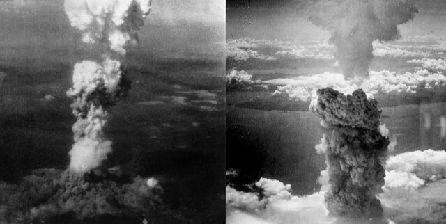 Il Giappone si arrende dopo lo sgancio da parte degli americani di due bombe atomiche