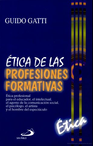 Publicación del libro Ética de las profesiones formativas.