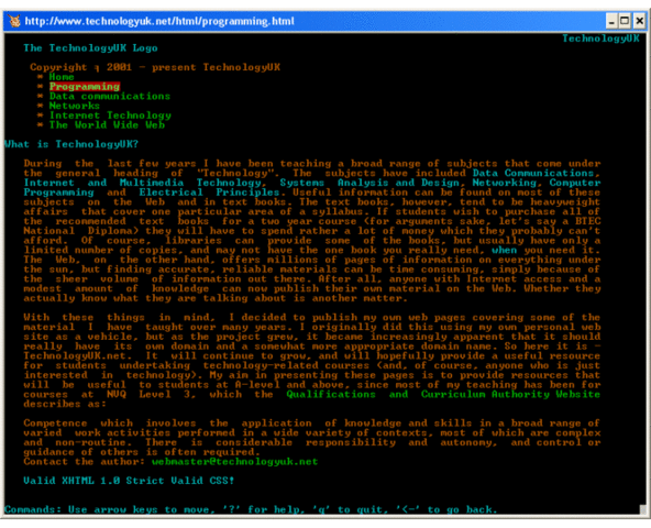 A korai web böngészők