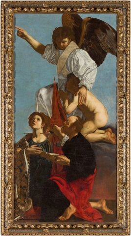 Angel custodio con Santa Úrsula y Santo Tomas