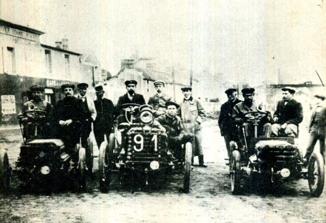 La prima gara automobilistica: la "Parigi-Rouen"
