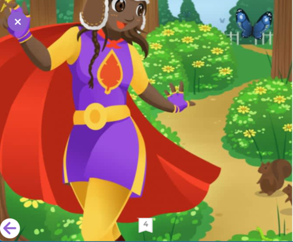 Écolo-fille aime la nature