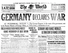 Beginning of WWI