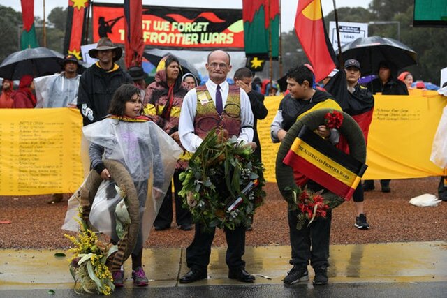 First time Aboriginals join the Anzac Day march in Canberra