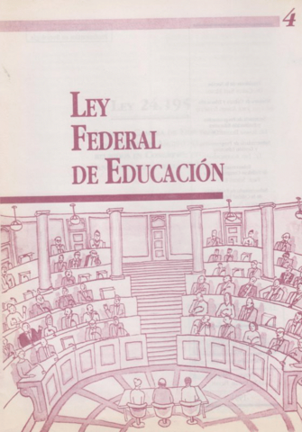 Ley Federal de Educación Nª 24195/93