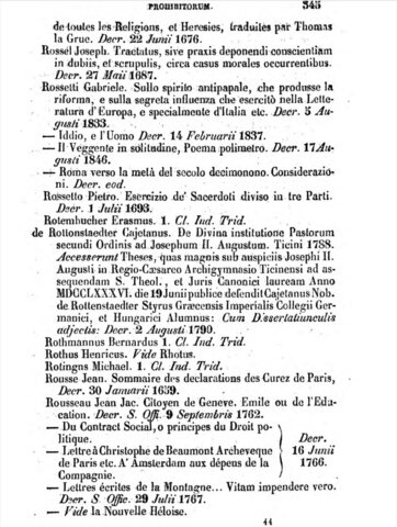 Jean-Jacques Rousseau Censorship