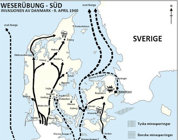 Invasió de Dinamarca per Alemanya i Noruega