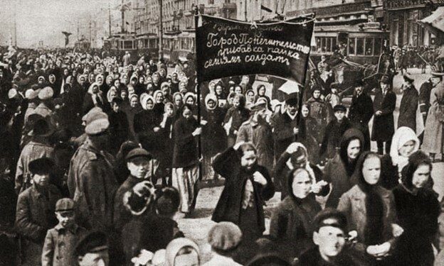 International Women's Day March in Petrograd