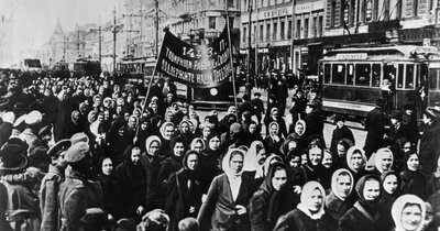 International Women’s Day March in Petrograd
