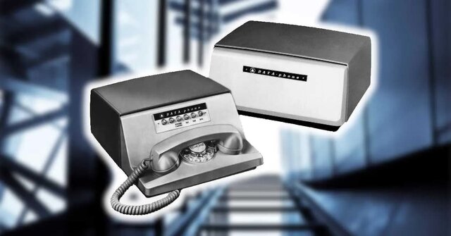 Módem que transmite datos binarios