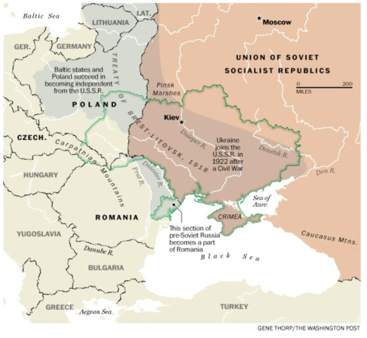 Ukraine brought under Soviet Control