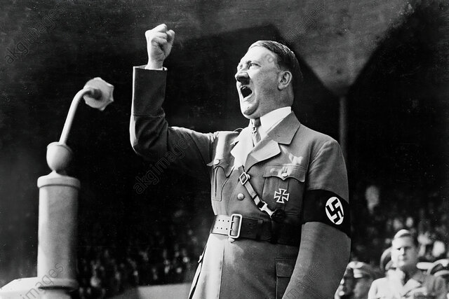 Hitler Delivers His Address At Nuremberg