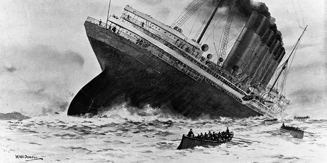 RMS Lusitania is sunk by German submarine