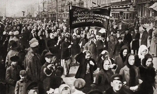 International Women’s Day March in Petrograd