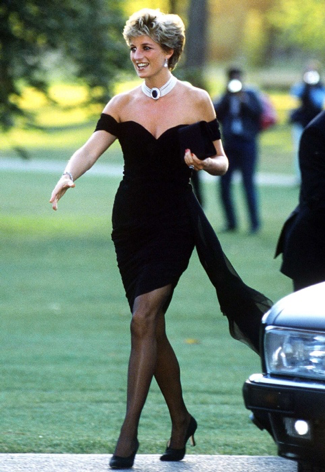 Princess Diane wearing a Little Black dress