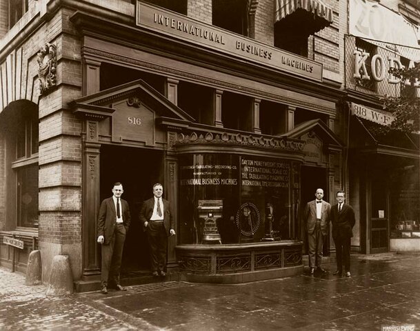 The IBM corporation is founded