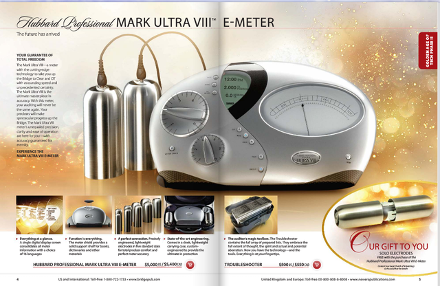 Hubbard Mark II E-Meter and Hubbard Mark III E-Meter are invented
