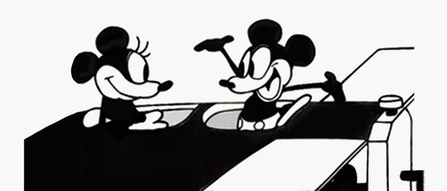 Mickey and Minnie Mouse first appear on film