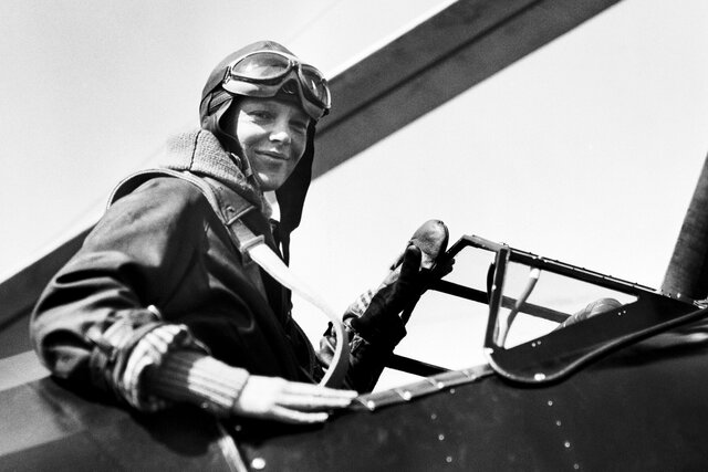 The first woman to fly over the Atlanic is Amelia Earhart