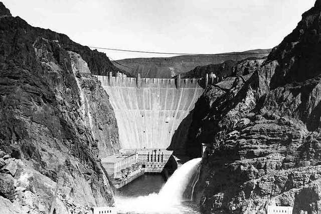 The Hoover Dam is approved construction