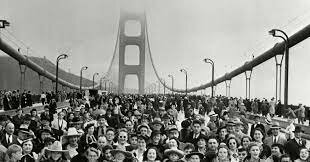 The Golden Gate Bridge opens