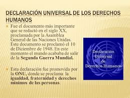 LA ONU PROCLAMA LA DECLARACIÓN UNIVERSAL DE LOS DERECHOS HUMANOS