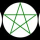 Triple goddess pentagram.svg