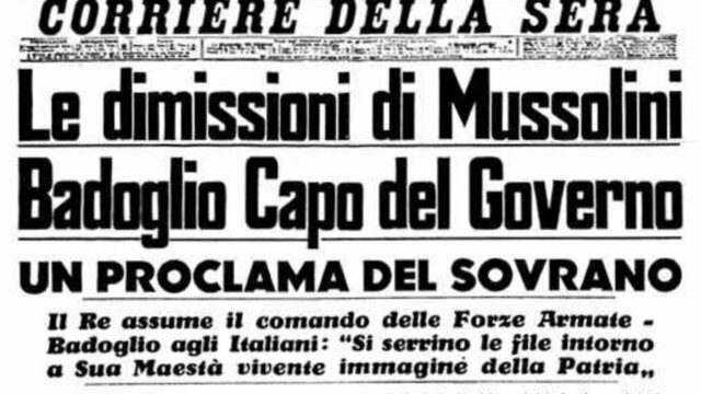 Il Gran Consiglio del Fascismo sfiducia Benito Mussolini