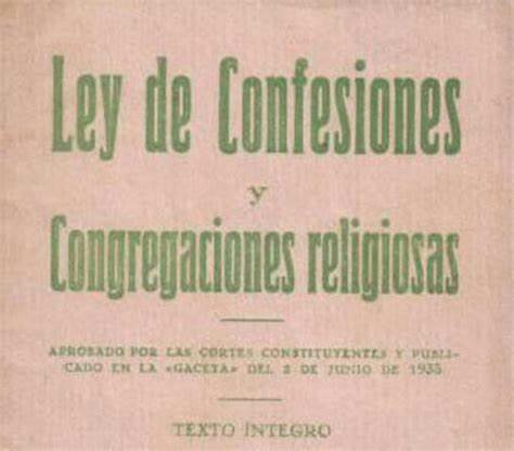 Ley de Congregaciones Religiosas
