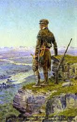 Lewis sights the Rocky Mountains