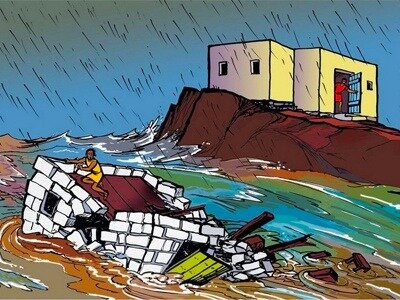 Lucas 6:46-49 Parábola de la casa fundada sobre la roca