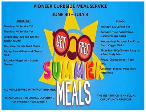 SUMMER LUNCH PROGRAM