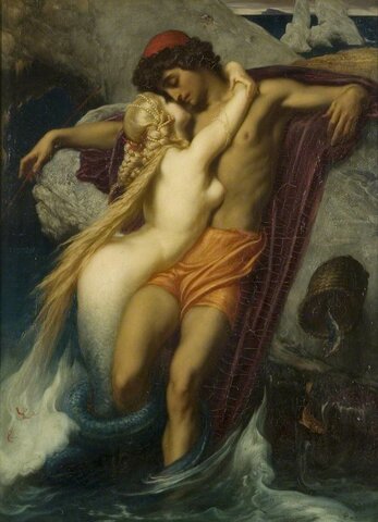 "The Fisherman and the Syren" by Frederic Leighton