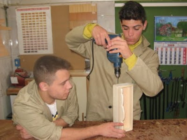 Primeros dias en el módulo de Carpinteria...