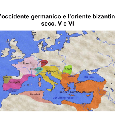Timeline: L'occidente germanico e l'Oriente bizantino