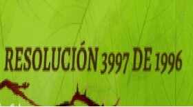 RESOLUCION 3997 DE 1996