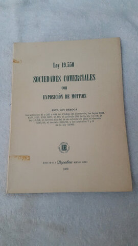 Ley N°19.550 - Ley de Sociedades Comerciales