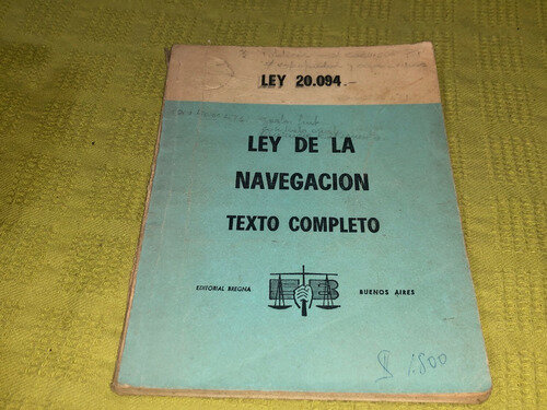 Leyes N° 20.094  - "Ley de la Navegación"