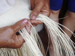 Tejido  tradicional del sombrero de paja toquilla